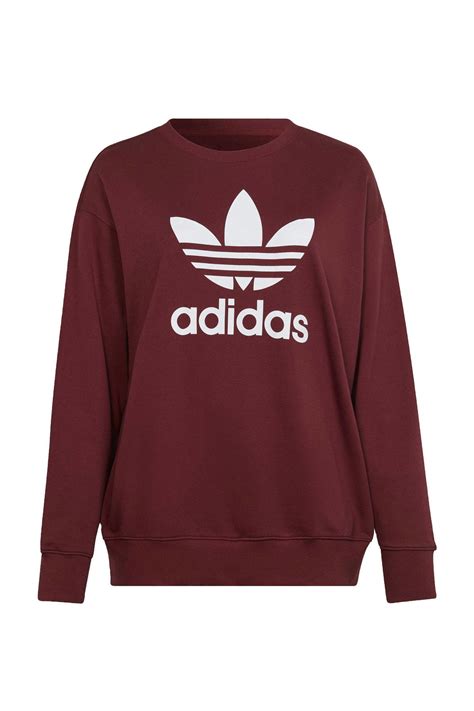 adidas trui donkerrood|Sweatshirts voor dames .